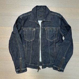 John Varvatos Dark Denim Jacket Size Medium